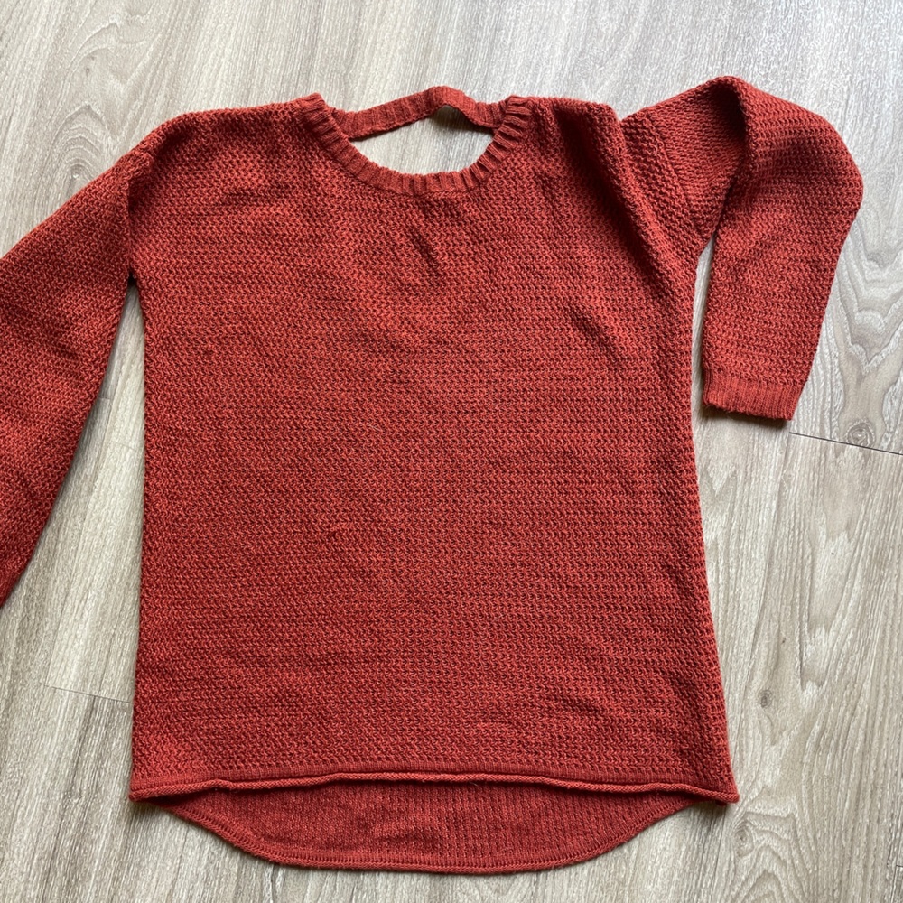 Oversized Burnt Orange Sweater by Don’t Ask Why